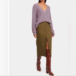 Mara Hoffman revel baby alpaca oversized lavender sweater NWT